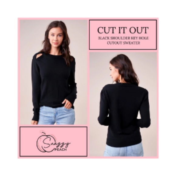 NWT Cut Out Shoulder Sweater - Picture 3 of 7